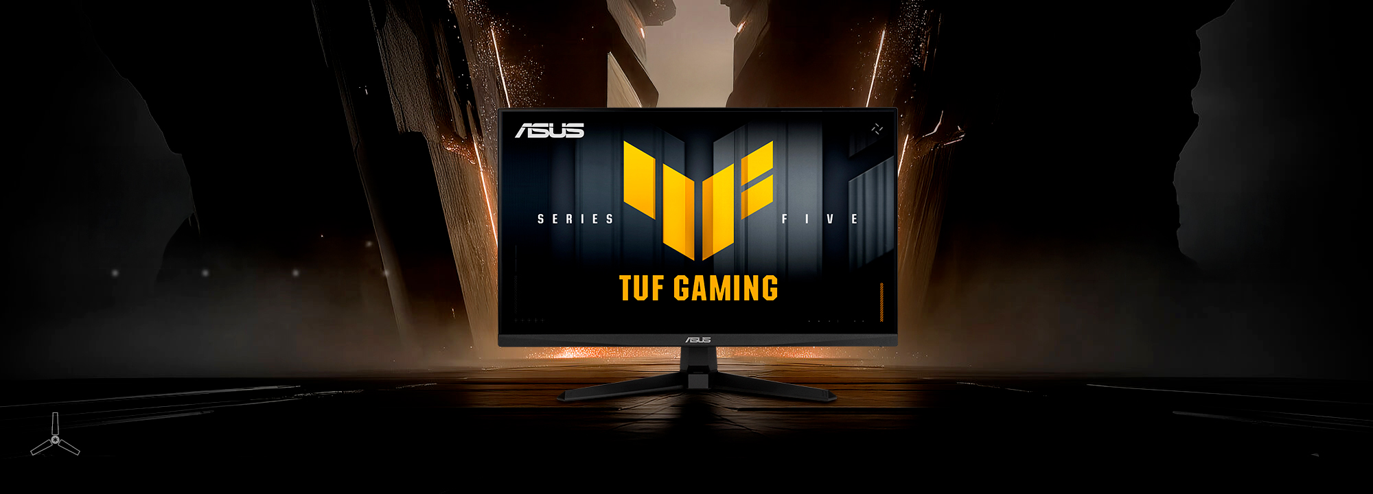 ASUS TUF Gaming Series 5 monitor shown in a manufacturer promotional rendering