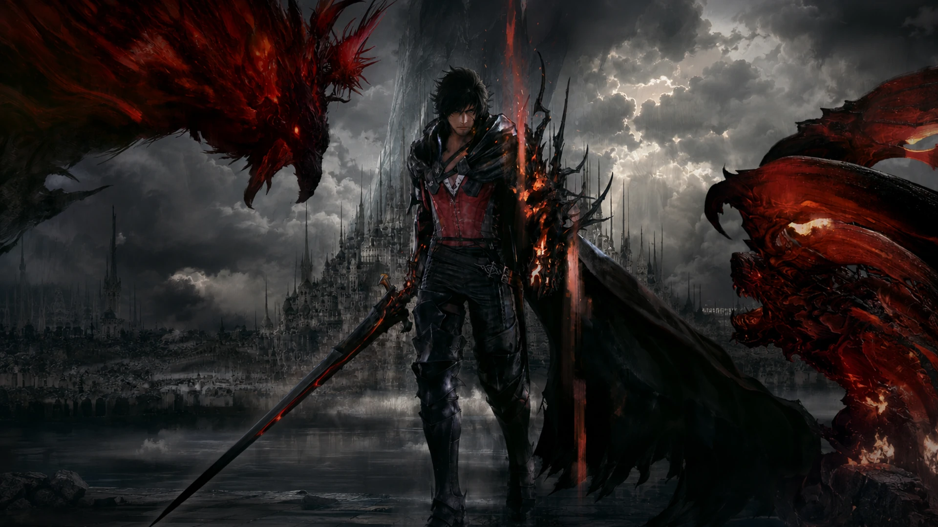Clive in official Final Fantasy XVI artwork