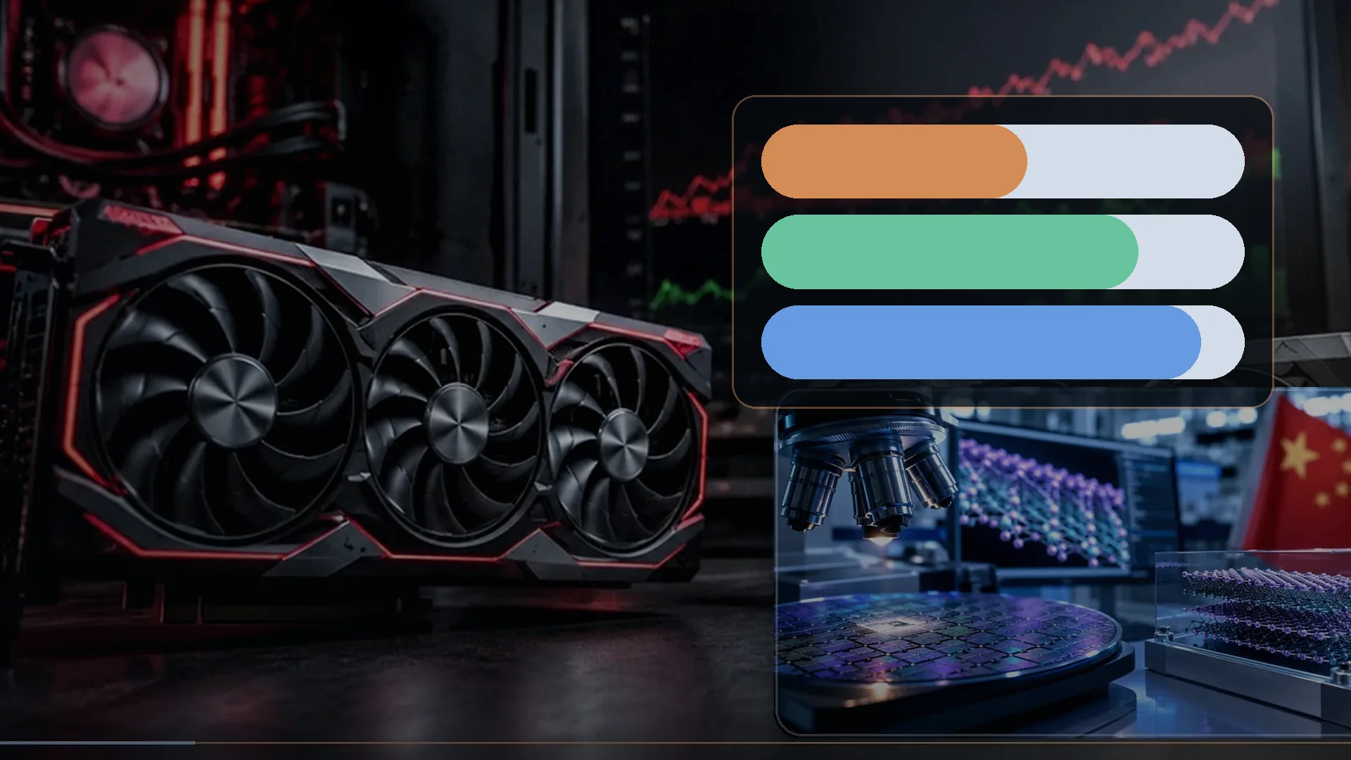 PC hardware beside sustained-load, transient, and recommended-capacity bars
