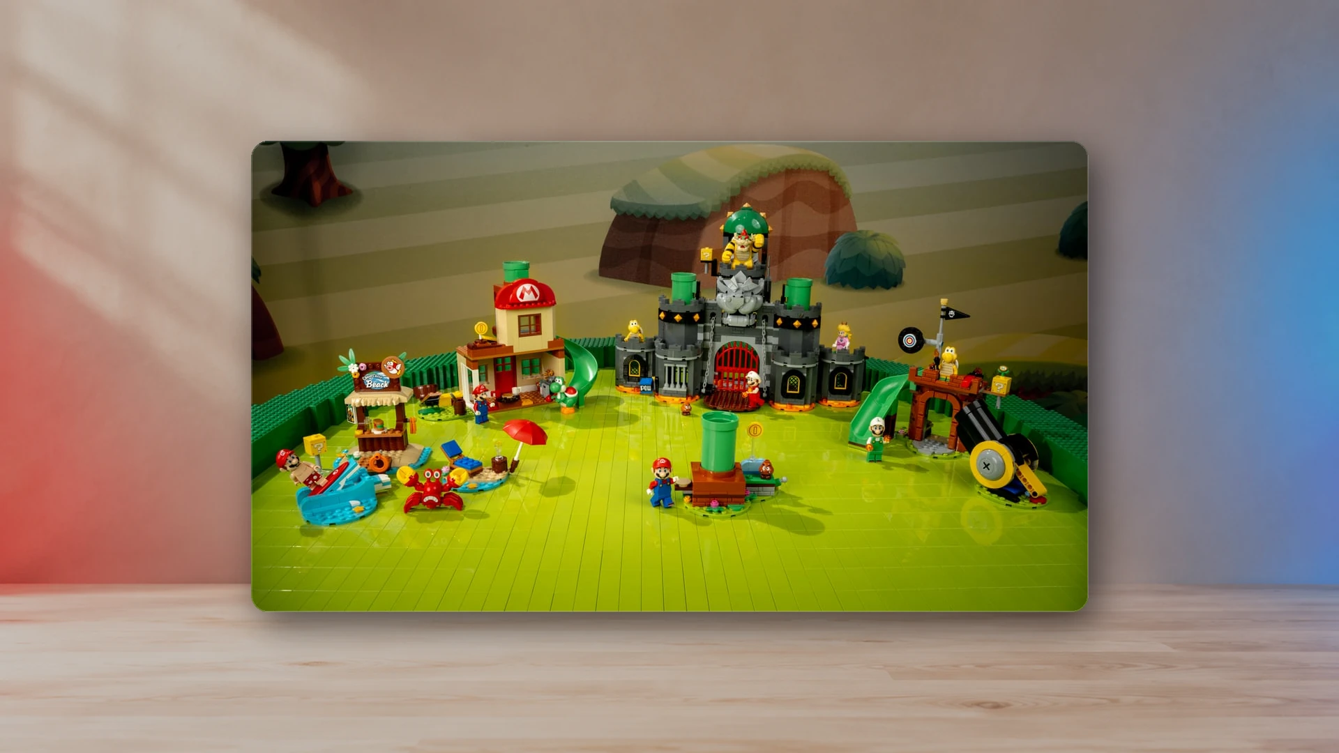 The actual new LEGO Super Mario sets and minifigures in official product photography