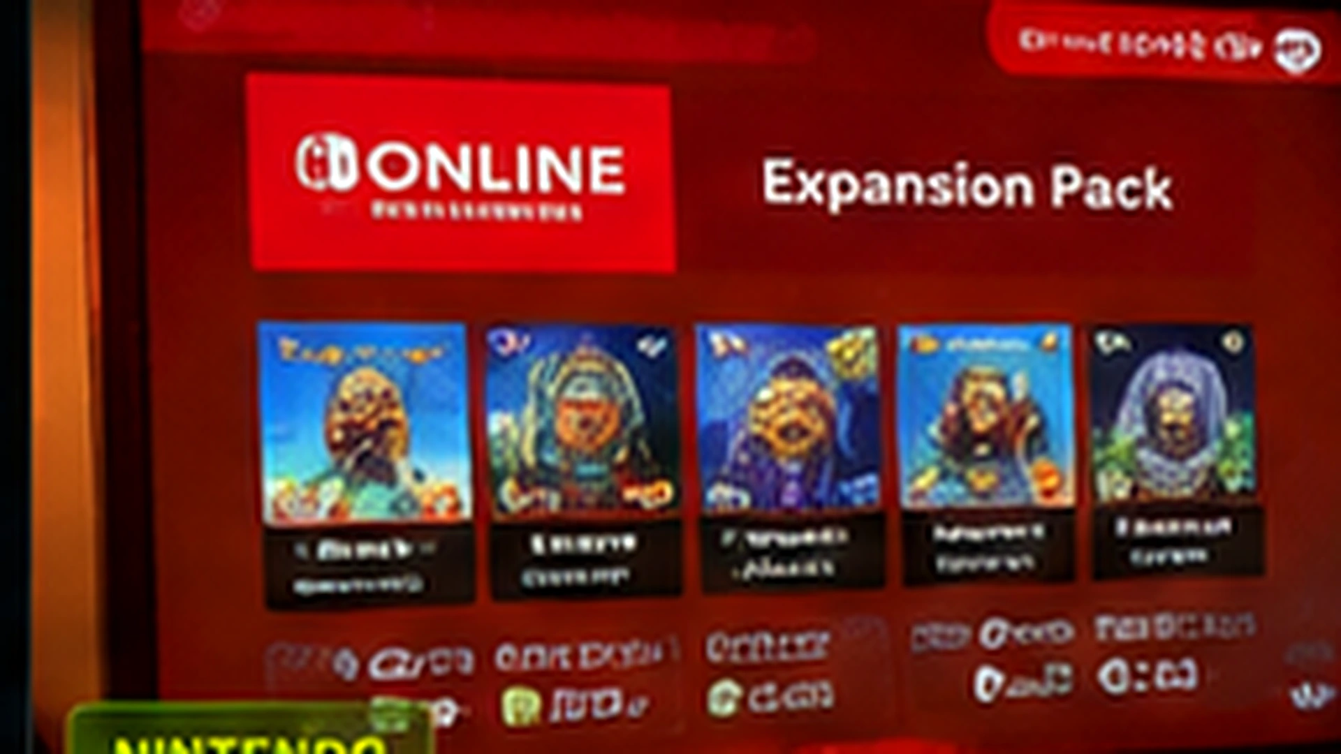 Nintendo Switch controller and Nintendo 64-inspired profile icon grid in a dark gaming dashboard scene