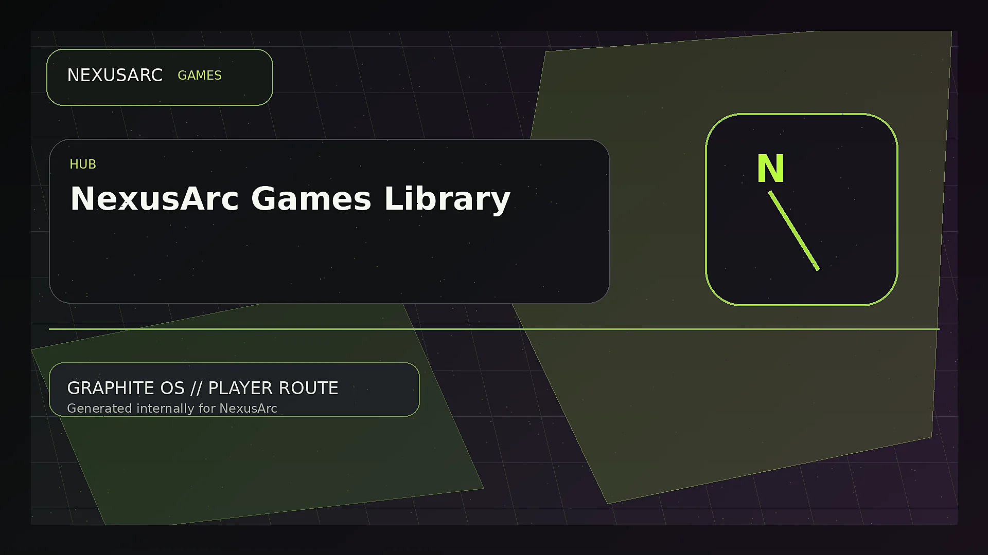 A colorful browser-game world representing the NexusArc games library