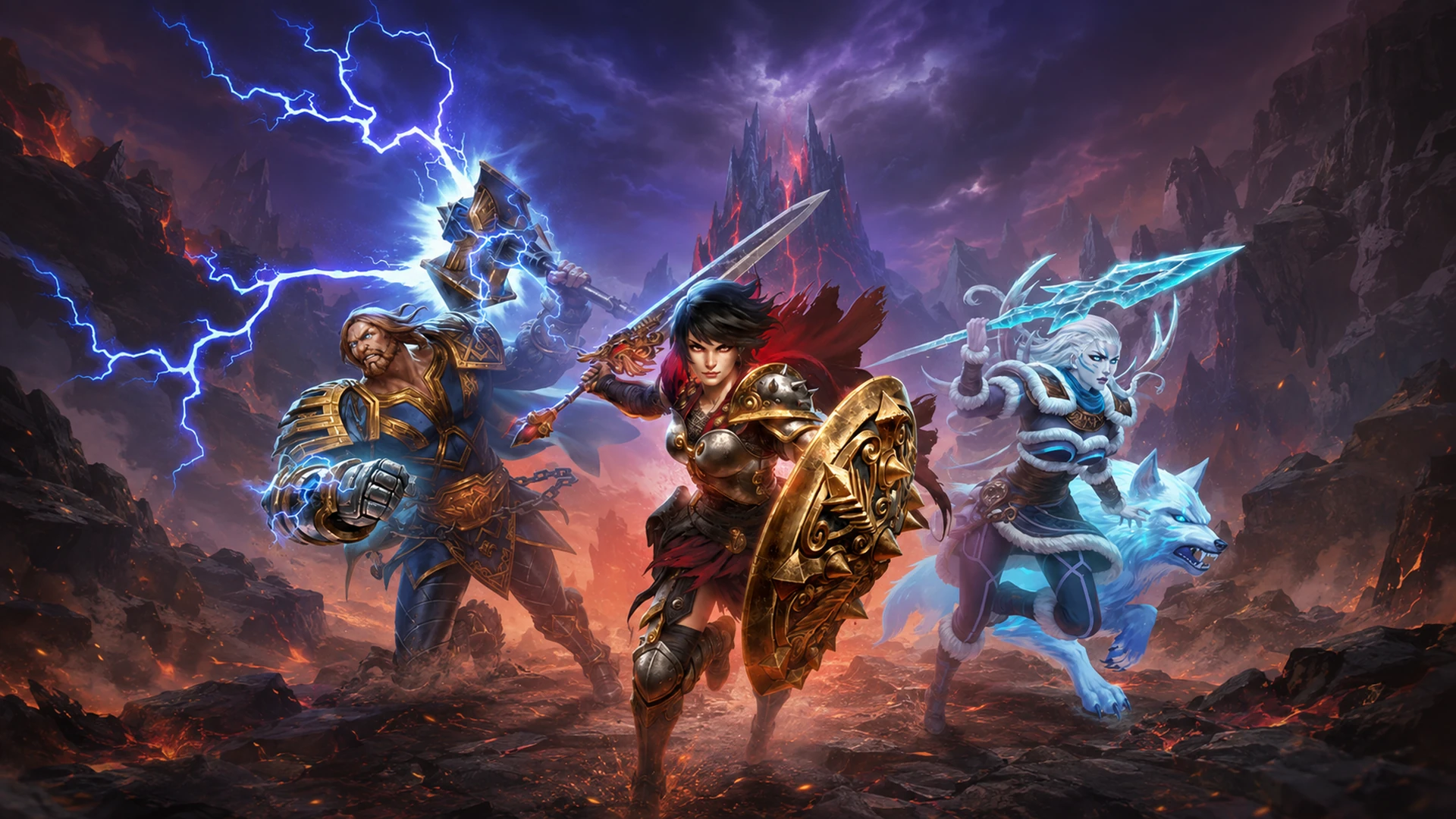 Official Smite and RuneScape crossover character artwork