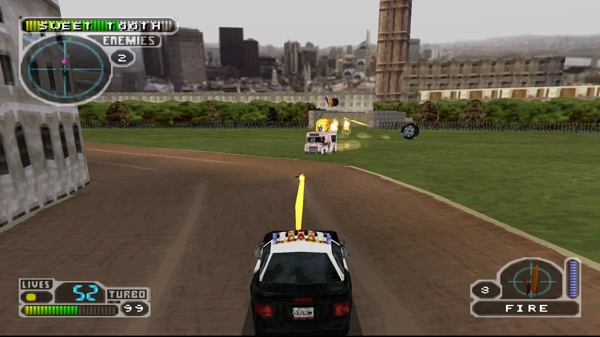 Twisted Metal III PlayStation One game artwork